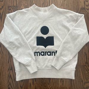 Isabel Marant Etoile Logo Flocked Sweatshirt